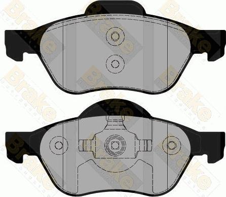 Brake Engineering PA1844 - Əyləc altlığı dəsti, əyləc diski furqanavto.az