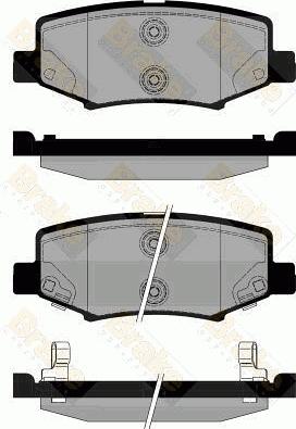 Brake Engineering PA1843 - Əyləc altlığı dəsti, əyləc diski furqanavto.az