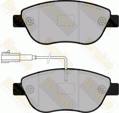 Brake Engineering PA1860 - Əyləc altlığı dəsti, əyləc diski furqanavto.az