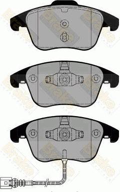 Brake Engineering PA1801 - Əyləc altlığı dəsti, əyləc diski furqanavto.az