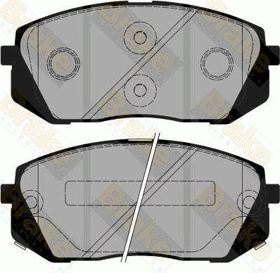 Brake Engineering PA1873 - Əyləc altlığı dəsti, əyləc diski furqanavto.az