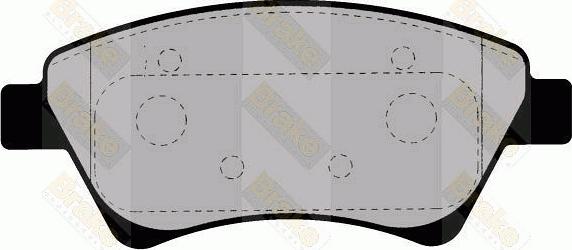 Brake Engineering PA1392 - Əyləc altlığı dəsti, əyləc diski furqanavto.az