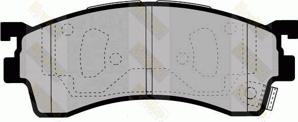 Brake Engineering PA1365 - Əyləc altlığı dəsti, əyləc diski furqanavto.az