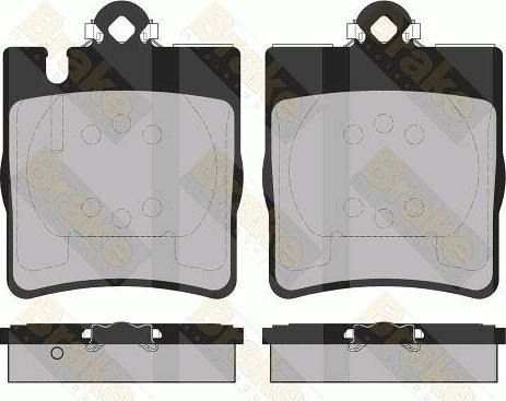 Brake Engineering PA1368 - Əyləc altlığı dəsti, əyləc diski furqanavto.az