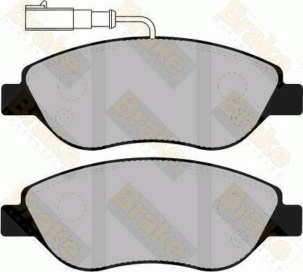 Brake Engineering PA1308 - Əyləc altlığı dəsti, əyləc diski furqanavto.az