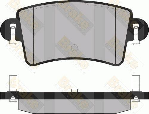 Brake Engineering PA1302 - Əyləc altlığı dəsti, əyləc diski furqanavto.az