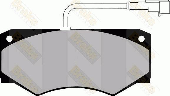 Brake Engineering PA1314 - Əyləc altlığı dəsti, əyləc diski furqanavto.az