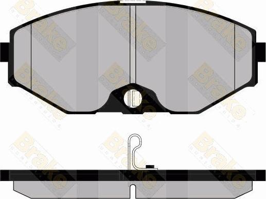 Brake Engineering PA1384 - Əyləc altlığı dəsti, əyləc diski furqanavto.az