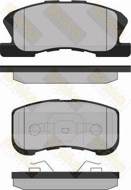 Brake Engineering PA1337 - Əyləc altlığı dəsti, əyləc diski furqanavto.az