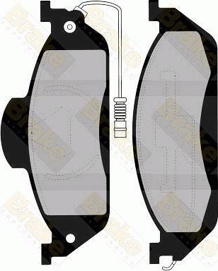 Brake Engineering PA1240 - Əyləc altlığı dəsti, əyləc diski furqanavto.az