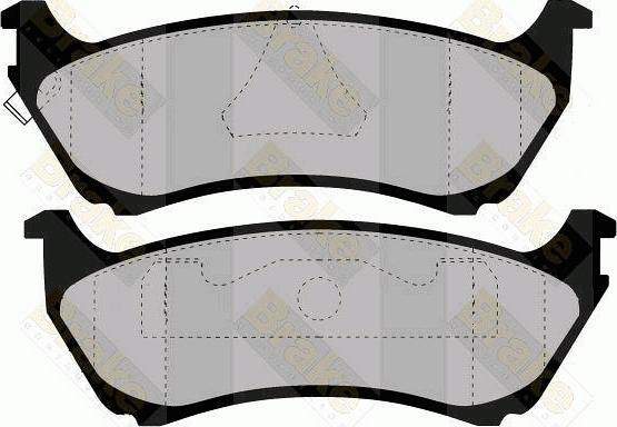 Brake Engineering PA1241 - Əyləc altlığı dəsti, əyləc diski furqanavto.az