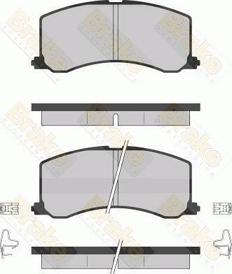 Brake Engineering PA1256 - Əyləc altlığı dəsti, əyləc diski furqanavto.az