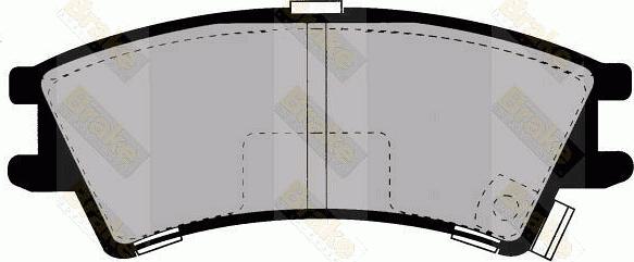 Brake Engineering PA1239 - Əyləc altlığı dəsti, əyləc diski furqanavto.az