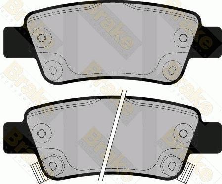 Brake Engineering PA1793 - Əyləc altlığı dəsti, əyləc diski furqanavto.az