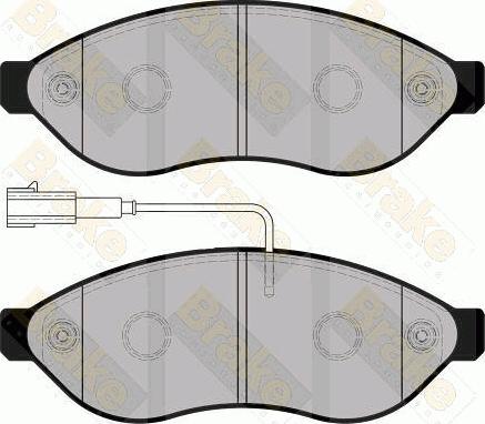 Brake Engineering PA1754 - Əyləc altlığı dəsti, əyləc diski furqanavto.az