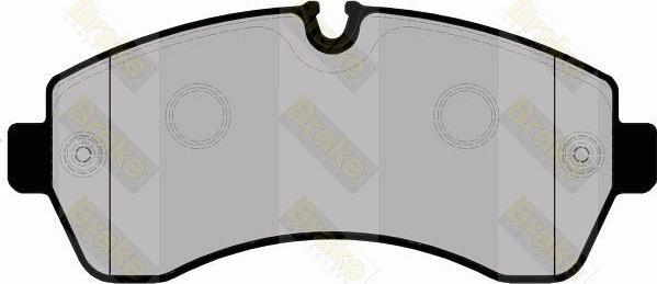 Brake Engineering PA1703 - Əyləc altlığı dəsti, əyləc diski furqanavto.az