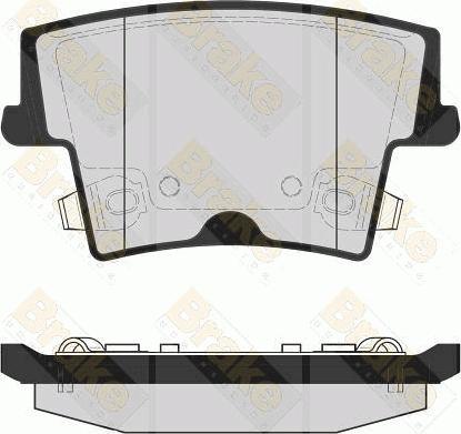 Brake Engineering PA1711 - Əyləc altlığı dəsti, əyləc diski furqanavto.az