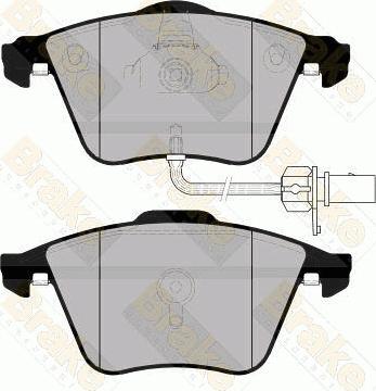 Brake Engineering PA1732 - Əyləc altlığı dəsti, əyləc diski furqanavto.az