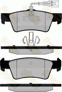 Brake Engineering PA1725 - Əyləc altlığı dəsti, əyləc diski furqanavto.az