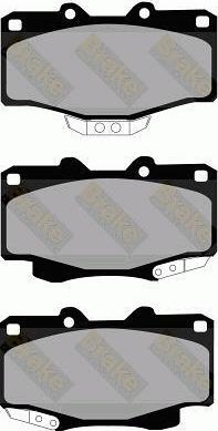 Brake Engineering PA844 - Əyləc altlığı dəsti, əyləc diski furqanavto.az