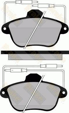 Brake Engineering PA807 - Əyləc altlığı dəsti, əyləc diski furqanavto.az