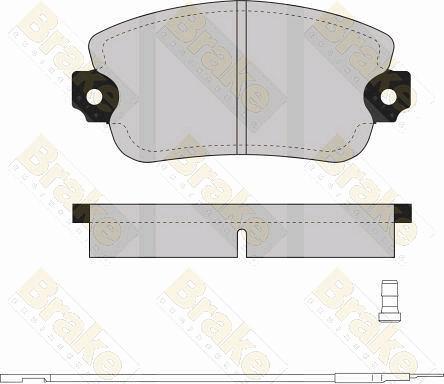 Brake Engineering PA256 - Əyləc altlığı dəsti, əyləc diski furqanavto.az