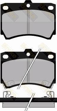 Brake Engineering PA767 - Əyləc altlığı dəsti, əyləc diski furqanavto.az