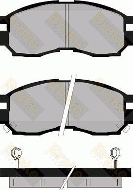 Brake Engineering PA783 - Əyləc altlığı dəsti, əyləc diski furqanavto.az