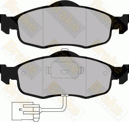 Brake Engineering PA730 - Əyləc altlığı dəsti, əyləc diski furqanavto.az