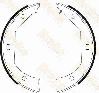 Brake Engineering SH2549 - Əyləc başlığı dəsti, dayanacaq əyləci furqanavto.az