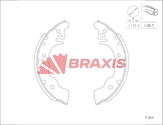 Braxis AC0152 - Əyləc Başlığı Dəsti furqanavto.az