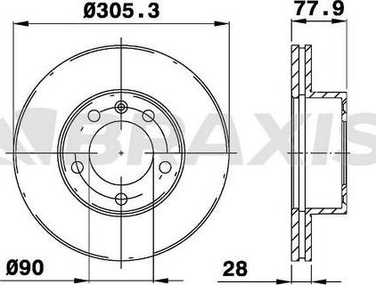 Braxis AD0119 - Əyləc Diski furqanavto.az