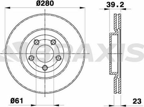 Braxis AE0552 - Əyləc Diski furqanavto.az