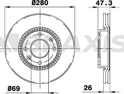 Braxis AE0567 - Əyləc Diski furqanavto.az