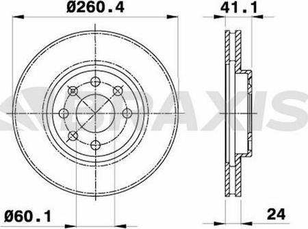 Braxis AE0056 - Əyləc Diski furqanavto.az