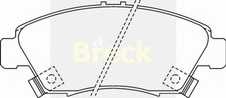 Breck 2169700C - Əyləc altlığı dəsti, əyləc diski furqanavto.az