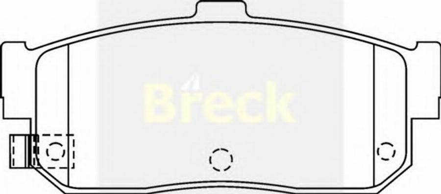 Breck 21713 00 C - Əyləc altlığı dəsti, əyləc diski furqanavto.az