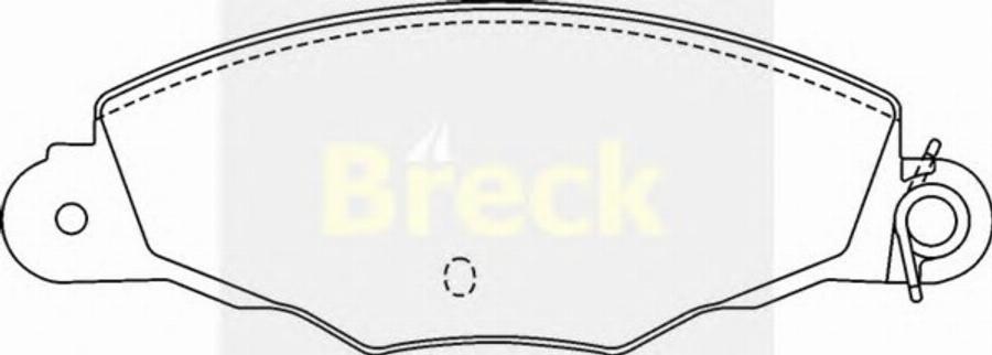 Breck 2313500W - Əyləc altlığı dəsti, əyləc diski furqanavto.az