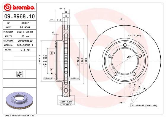 Breco BS 9007 - Əyləc Diski furqanavto.az