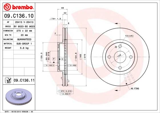 Breco BS 9023 - Əyləc Diski furqanavto.az