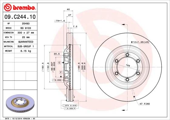 Breco BS 9103 - Əyləc Diski furqanavto.az