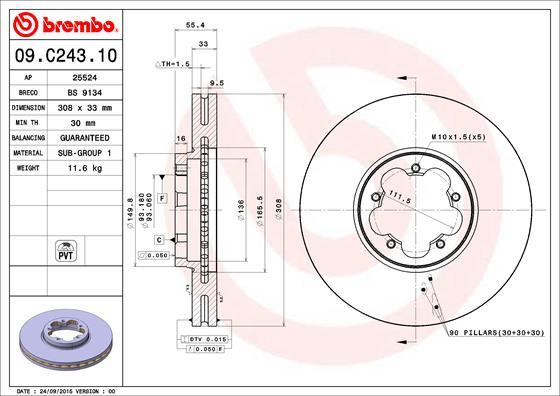 Breco BS 9134 - Əyləc Diski furqanavto.az