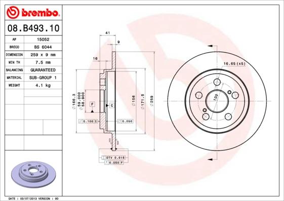 Breco BS 6044 - Əyləc Diski furqanavto.az