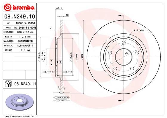 Breco BS 6058 - Əyləc Diski furqanavto.az