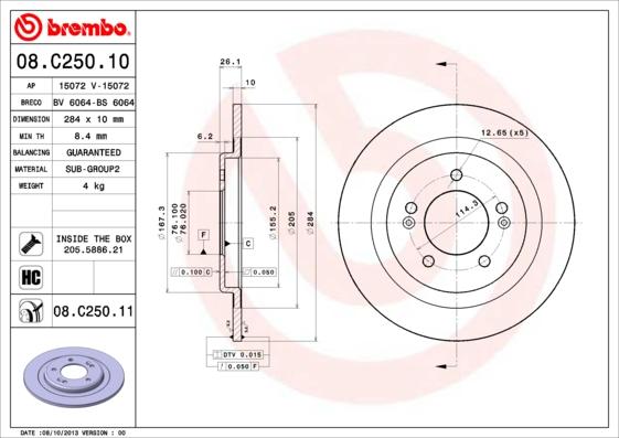 Breco BS 6064 - Əyləc Diski furqanavto.az