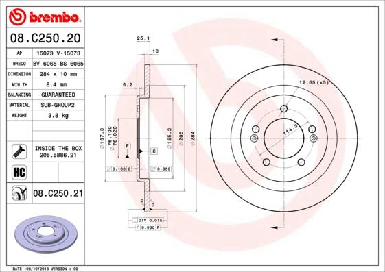 Breco BS 6065 - Əyləc Diski furqanavto.az