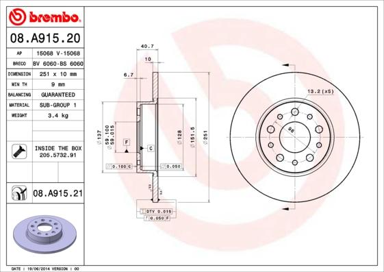 Breco BV 6060 - Əyləc Diski furqanavto.az