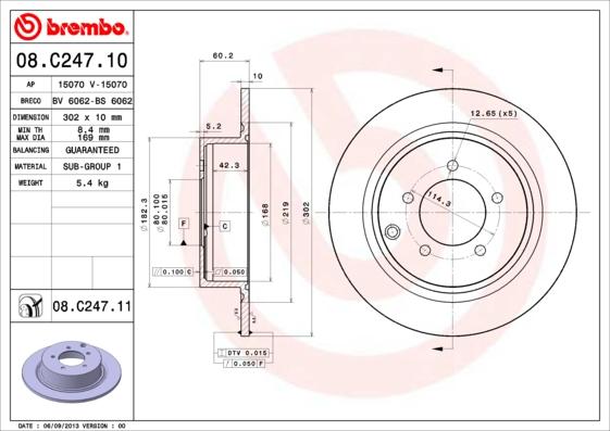 Breco BS 6062 - Əyləc Diski furqanavto.az