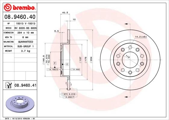 Breco BS 6005 - Əyləc Diski furqanavto.az