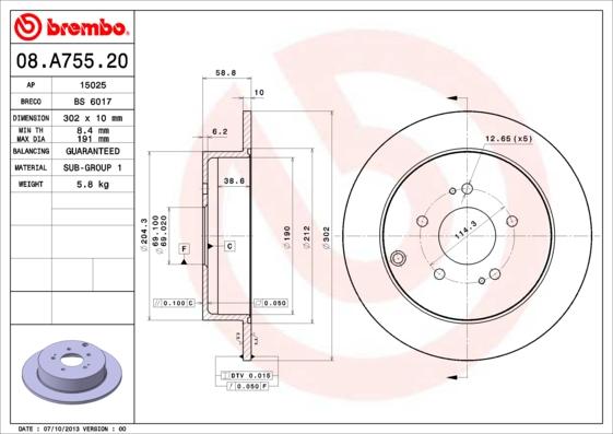 Breco BS 6017 - Əyləc Diski furqanavto.az